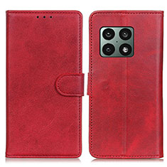 Handytasche Stand Schutzhülle Flip Leder Hülle A05D für OnePlus 10 Pro 5G Rot