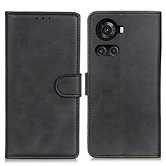 Handytasche Stand Schutzhülle Flip Leder Hülle A05D für OnePlus 10R 5G Schwarz