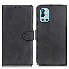 Handytasche Stand Schutzhülle Flip Leder Hülle A05D für OnePlus 9R 5G Schwarz