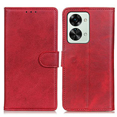 Handytasche Stand Schutzhülle Flip Leder Hülle A05D für OnePlus Nord 2T 5G Rot