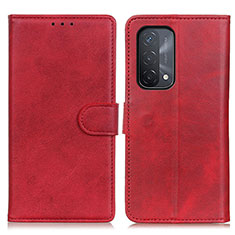 Handytasche Stand Schutzhülle Flip Leder Hülle A05D für Oppo A54 5G Rot