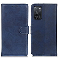 Handytasche Stand Schutzhülle Flip Leder Hülle A05D für Oppo A55 5G Blau