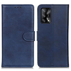 Handytasche Stand Schutzhülle Flip Leder Hülle A05D für Oppo A74 4G Blau