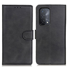 Handytasche Stand Schutzhülle Flip Leder Hülle A05D für Oppo A74 5G Schwarz