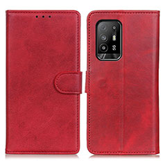 Handytasche Stand Schutzhülle Flip Leder Hülle A05D für Oppo A95 5G Rot