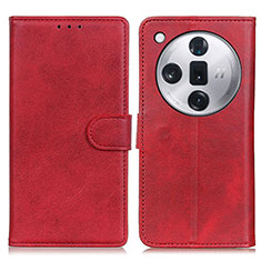 Handytasche Stand Schutzhülle Flip Leder Hülle A05D für Oppo Find X7 5G Rot