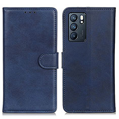 Handytasche Stand Schutzhülle Flip Leder Hülle A05D für Oppo Reno6 5G Blau