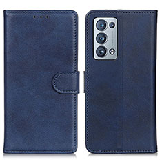 Handytasche Stand Schutzhülle Flip Leder Hülle A05D für Oppo Reno6 Pro+ Plus 5G Blau