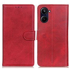 Handytasche Stand Schutzhülle Flip Leder Hülle A05D für Realme 10 4G Rot