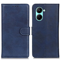 Handytasche Stand Schutzhülle Flip Leder Hülle A05D für Realme C33 (2023) Blau