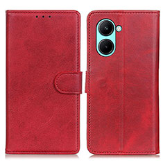 Handytasche Stand Schutzhülle Flip Leder Hülle A05D für Realme C33 Rot