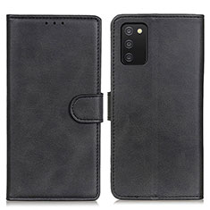 Handytasche Stand Schutzhülle Flip Leder Hülle A05D für Samsung Galaxy A02s Schwarz