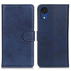 Handytasche Stand Schutzhülle Flip Leder Hülle A05D für Samsung Galaxy A03 Core Blau