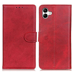 Handytasche Stand Schutzhülle Flip Leder Hülle A05D für Samsung Galaxy A04E Rot