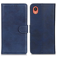 Handytasche Stand Schutzhülle Flip Leder Hülle A05D für Samsung Galaxy A22 5G SC-56B Blau