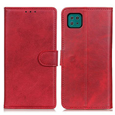 Handytasche Stand Schutzhülle Flip Leder Hülle A05D für Samsung Galaxy F42 5G Rot