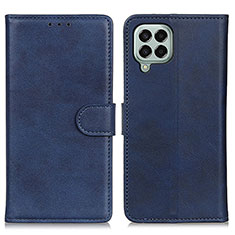 Handytasche Stand Schutzhülle Flip Leder Hülle A05D für Samsung Galaxy M33 5G Blau