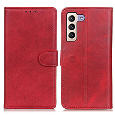 Handytasche Stand Schutzhülle Flip Leder Hülle A05D für Samsung Galaxy S21 5G Rot