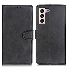 Handytasche Stand Schutzhülle Flip Leder Hülle A05D für Samsung Galaxy S21 5G Schwarz