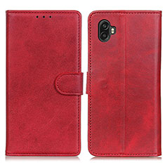Handytasche Stand Schutzhülle Flip Leder Hülle A05D für Samsung Galaxy XCover 6 Pro 5G Rot