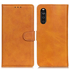 Handytasche Stand Schutzhülle Flip Leder Hülle A05D für Sony Xperia 10 III Lite Braun