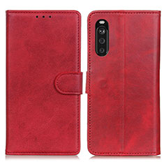 Handytasche Stand Schutzhülle Flip Leder Hülle A05D für Sony Xperia 10 III SOG04 Rot