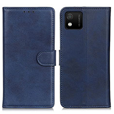 Handytasche Stand Schutzhülle Flip Leder Hülle A05D für Wiko Y52 Blau