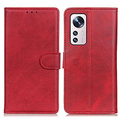 Handytasche Stand Schutzhülle Flip Leder Hülle A05D für Xiaomi Mi 12 5G Rot