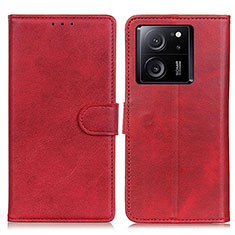 Handytasche Stand Schutzhülle Flip Leder Hülle A05D für Xiaomi Mi 13T 5G Rot