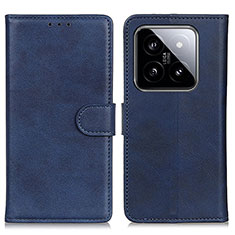 Handytasche Stand Schutzhülle Flip Leder Hülle A05D für Xiaomi Mi 14 Pro 5G Blau