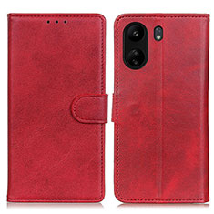 Handytasche Stand Schutzhülle Flip Leder Hülle A05D für Xiaomi Poco C65 Rot