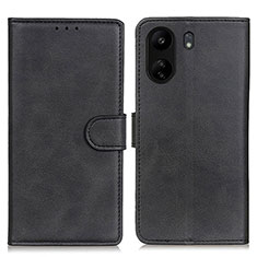 Handytasche Stand Schutzhülle Flip Leder Hülle A05D für Xiaomi Poco C65 Schwarz