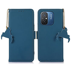 Handytasche Stand Schutzhülle Flip Leder Hülle A05D für Xiaomi Redmi 12C 4G Blau