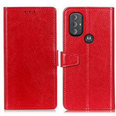 Handytasche Stand Schutzhülle Flip Leder Hülle A06D für Motorola Moto G Play (2023) Rot