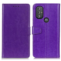 Handytasche Stand Schutzhülle Flip Leder Hülle A06D für Motorola Moto G Play (2023) Violett