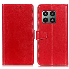 Handytasche Stand Schutzhülle Flip Leder Hülle A06D für OnePlus 10 Pro 5G Rot