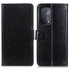 Handytasche Stand Schutzhülle Flip Leder Hülle A06D für Oppo A74 5G Schwarz