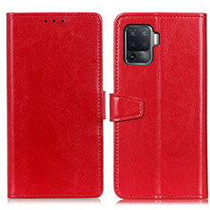 Handytasche Stand Schutzhülle Flip Leder Hülle A06D für Oppo A94 4G Rot