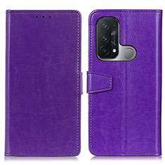 Handytasche Stand Schutzhülle Flip Leder Hülle A06D für Oppo Reno5 A Violett