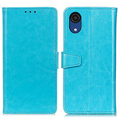 Handytasche Stand Schutzhülle Flip Leder Hülle A06D für Samsung Galaxy A03 Core Hellblau