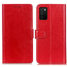 Handytasche Stand Schutzhülle Flip Leder Hülle A06D für Samsung Galaxy A03s Rot