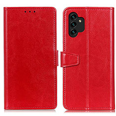 Handytasche Stand Schutzhülle Flip Leder Hülle A06D für Samsung Galaxy A13 4G Rot