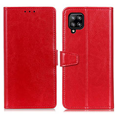 Handytasche Stand Schutzhülle Flip Leder Hülle A06D für Samsung Galaxy A22 4G Rot