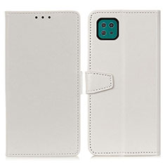 Handytasche Stand Schutzhülle Flip Leder Hülle A06D für Samsung Galaxy A22 5G Weiß