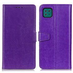 Handytasche Stand Schutzhülle Flip Leder Hülle A06D für Samsung Galaxy A22s 5G Violett