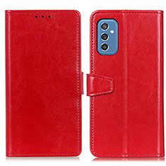 Handytasche Stand Schutzhülle Flip Leder Hülle A06D für Samsung Galaxy M52 5G Rot