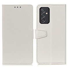 Handytasche Stand Schutzhülle Flip Leder Hülle A06D für Samsung Galaxy M54 5G Weiß