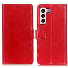 Handytasche Stand Schutzhülle Flip Leder Hülle A06D für Samsung Galaxy S21 5G Rot