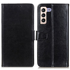 Handytasche Stand Schutzhülle Flip Leder Hülle A06D für Samsung Galaxy S21 5G Schwarz