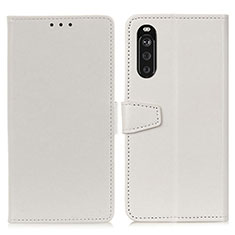 Handytasche Stand Schutzhülle Flip Leder Hülle A06D für Sony Xperia 10 III SOG04 Weiß